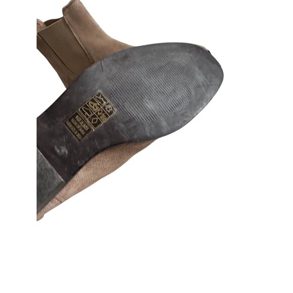 FIND. Tan Suede Flat Ankle Boots Size 8.5 / 39 - Picture 5 of 8